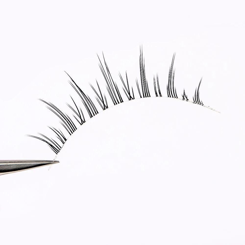 2026 Hot Sale Glue-Free Little Devil False Eyelashes with Transparent Stem