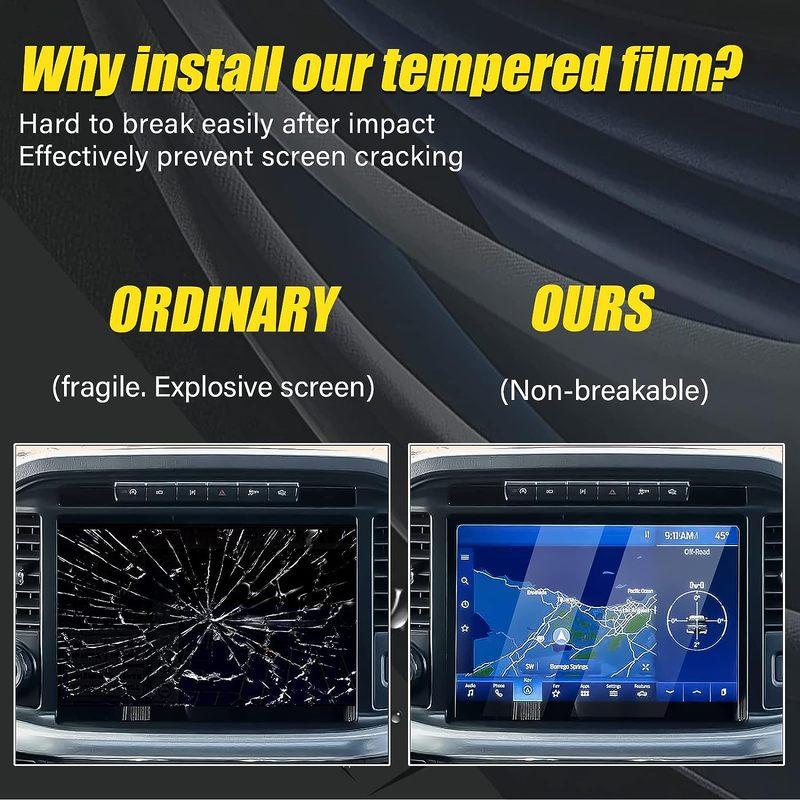 Screen Protector for Ford F-150 F150 SYNC4 12 inch Navigation Display Tempered Glass HD Clear Touch Screen Protective