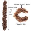 Multiple Synthetic Caterpillar Bread Curly Chignon Hair Extension Wig