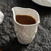 Ceramic  Restaurant Creative Rock Texture Steak Sauce Pot 200ml Milk Cup Household Specialty Pure White Tableware