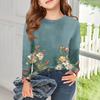 Girls Long Sleeve T Shirts Kids Fall Tops Crewneck Printed Basic Tees
