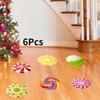 Christmas New Floor Sticker Candy Pattern Living Room Bedroom Floor Decoration Wall Sticker Home Christmas Decoration Sticker