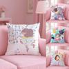 B-Bee And P-Puppycat Cushion Cover Soft Short Plush Double-Sided Printing Home Decor Machine Washable Pillow Case Gift