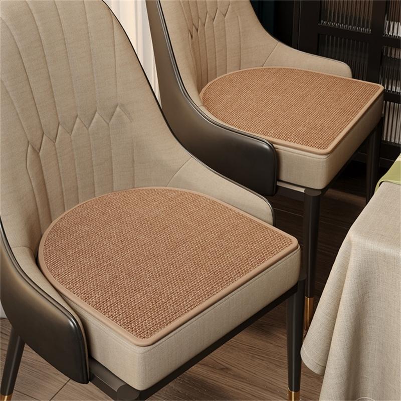Chair Cushion Slip Proof Seating Cushion Semicircular Cooling Fabric Chair Cushions for Kitchen Dining or Office Use