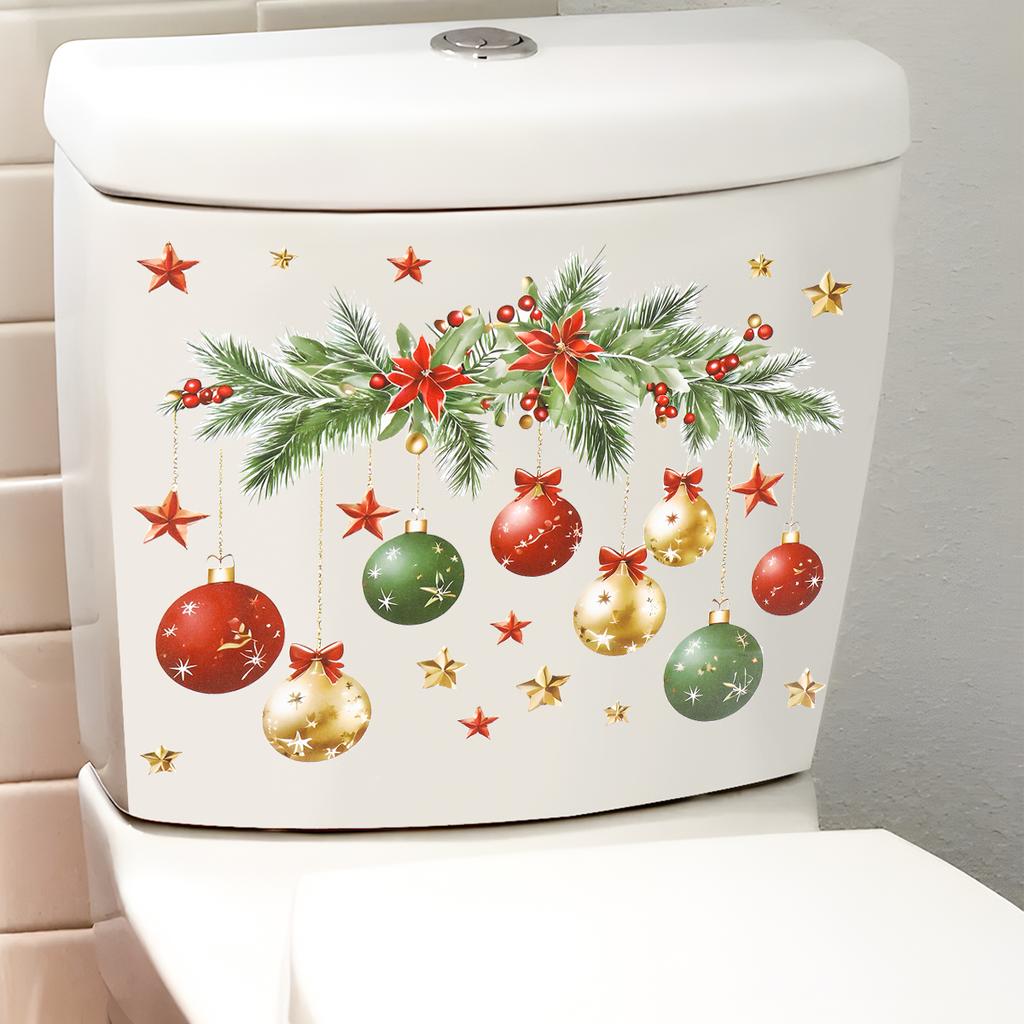 Weihnachten Schneemann Toilettenaufkleber Frohe Weihnachten Party Dekoration 2025 Weihnachten Badezimmer Dekor Navidad Natal Neujahrsgeschenk 2026