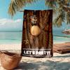 Freddy Bear Fashion Beach Towel: Ideal for Summer Adventures Soft, Absorbent and Quick Drying Suitable for Swimming and Bathing