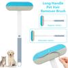 Long Handle Pet Hair Remover Brush 43/59cm Manual Lint Cat Dog Hair Cleaning Tools Pet Supplies for Carpet Sofa Bed Hair Remover