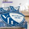 VfL Bochum 1848 Patroon Beddengoed Dekbed Set Dekbedovertrek Kussensloop Huisdecoratie Verjaardagscadeau (1 dekbedovertrek + 2 kussenslopen, zonder binnenkussen)