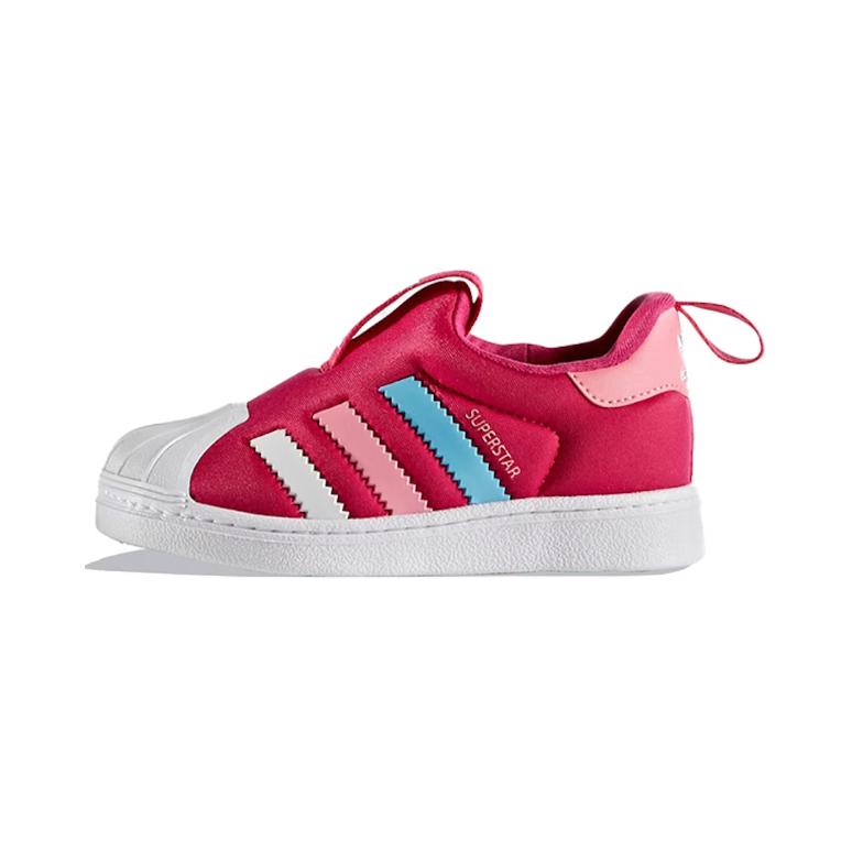 Adidas Originals Superstar 360 Comfortable Casual Low-Top Sneakers Kids Sneakers Red Blue Pink BA8047