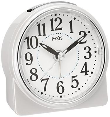 Alarm Clock Analog PYXIS White Pearl NR439W SEIKO