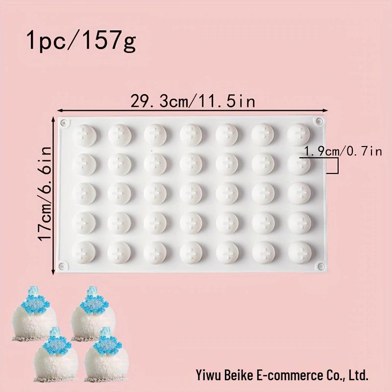3D Round Silicone Mold for Chocolate, Candy, and Mousse Cakes
