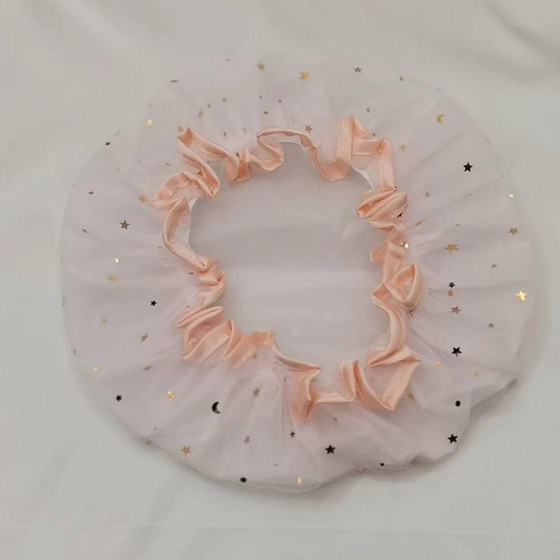 Colorful Reusable Shower Cap with Elastic Band Thicken Bathing Hat for Women Perfect for Hair Salon Bathing Accessory Waterproof