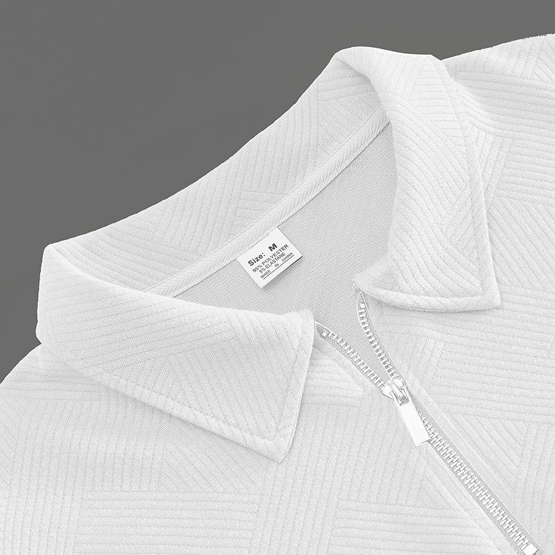 Men S Long Sleeve Half Zip Jacquard Pullover Sweatshirt For Spring Autumn