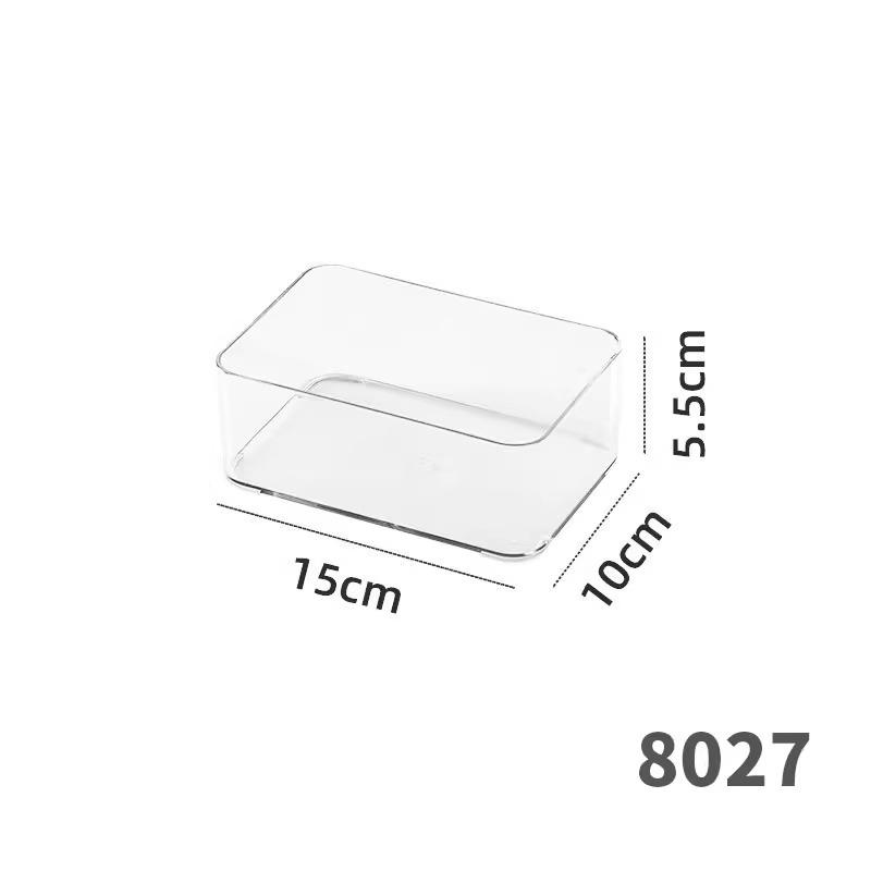 Extra Long 40cm Transparent Narrow Storage Box, 15cm Wide, Waterproof Drawer Organizer