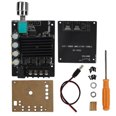 1002L 100Wx2 Bluetooth 5.0 Power Amplifier Board Module with Volume Control Knob