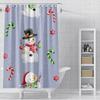 Heimdekoration Duschvorhänge Für Badezimmer Wasserdichtes Vorhangstoff Modern Nordischer Stil Wohnzimmer Frohe Weihnachten Winter