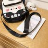 Cute Cartoon Design Crossbody Bag for Women Front Zip Pocket Mini Shoulder Bag for Daily Use