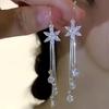 1011 new silver chain fringed ear line femininity Internet celebrity fashion personality exquisite earrings ear jewelry women