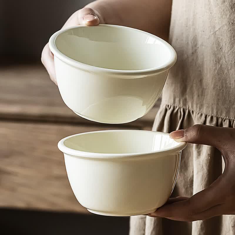 De Ouxingguang 4.7-inch Ceramic Rice, Yogurt & Soup Bowl Set (3 Pcs)
