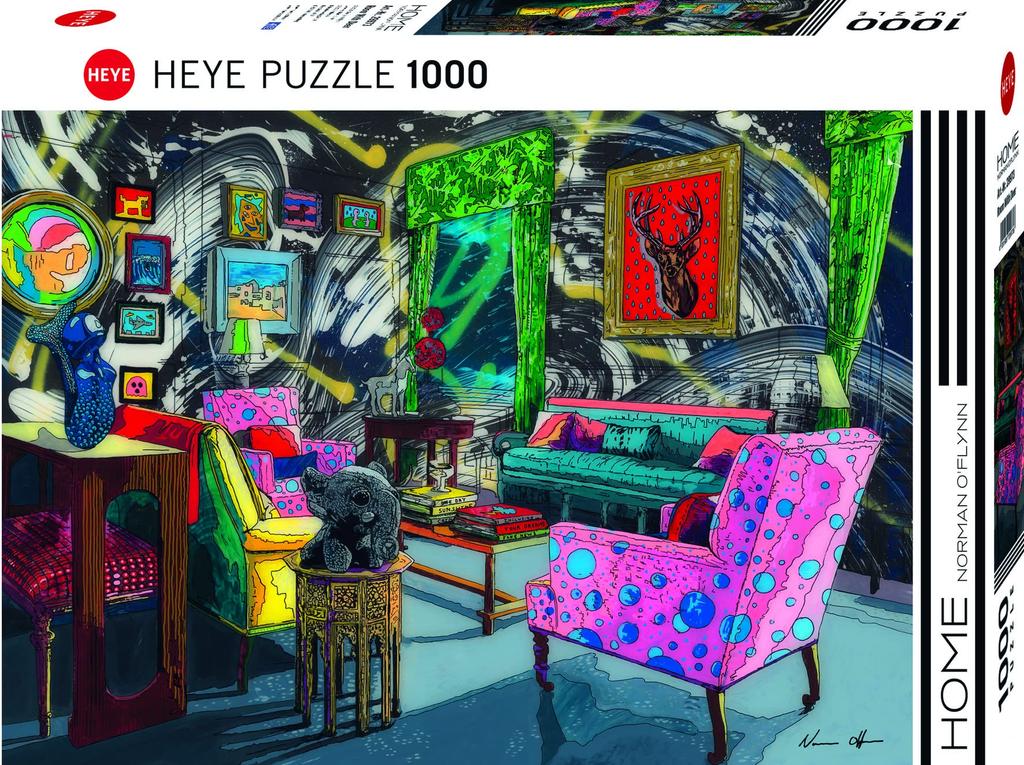 1000-piece HEYE Puzzle Norman O'Flynn: Room with Deer, 50x70cm, 29973