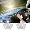 4 Pieces Crystal Crown Car Stickers(2.36x1.96 Inches) Bling Rhinestone Decals Princess Crown Self-Adhesive Bling Car Window Stickers for Window