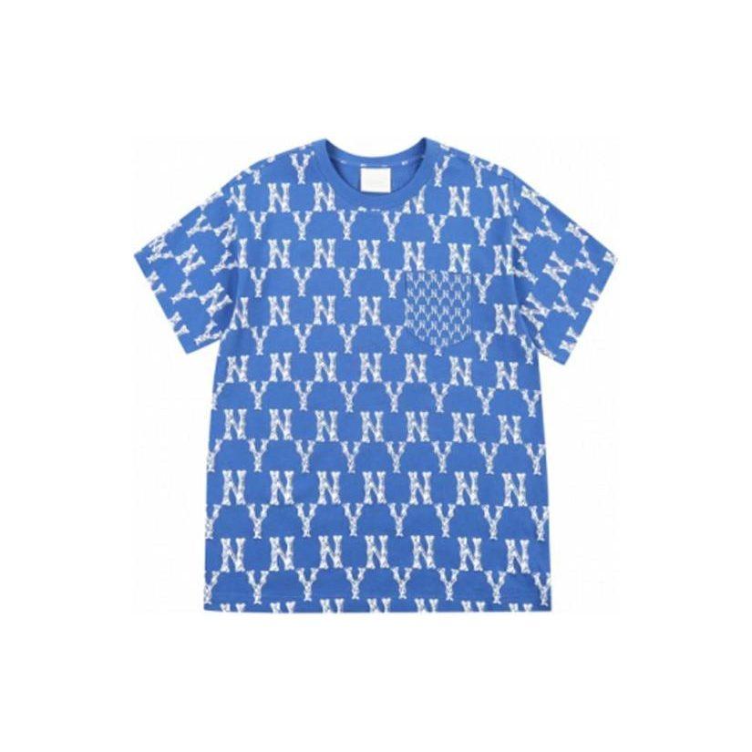 MLB Set in Sleeve T Shirt Unisex Royal Blue 31TSM4131-50U