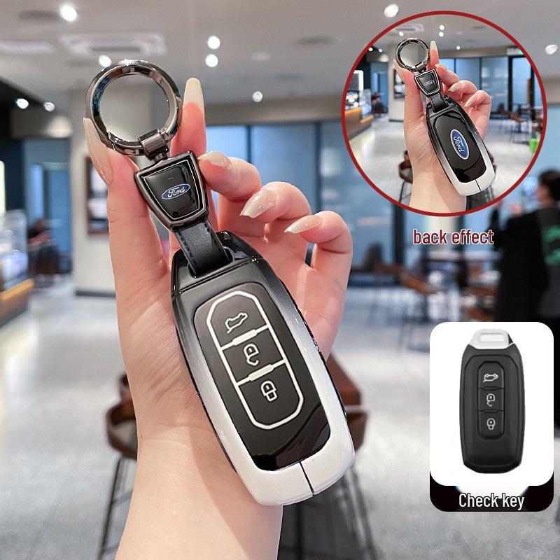 Metal Key Cover for 2022 Ford Jiangling Lingrui, Territory, New Generation, and Transit