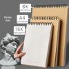 8K Thickened A4 Sketchbook: Art Student Special, 16K Hand-Painted & Marker Drawing Paper