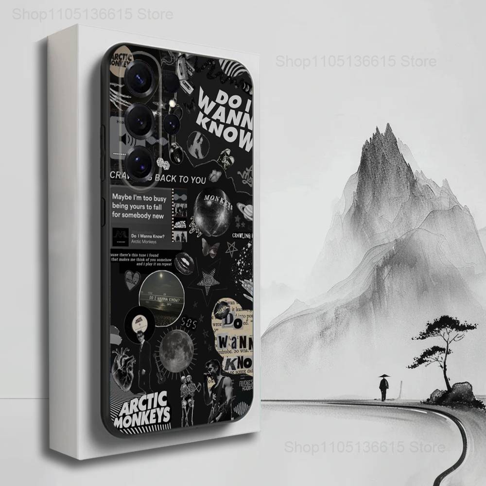 

Band A-Arctic M-Monkeys Phone Case For Samsung S22,S21,S20,S10,S9,S25,S24,S23,Ultra,FE,Plus,Lite,Soft Silicone Black SamsungS225G
