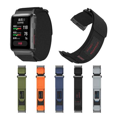 Nylon-Uhrenarmband für Männer und Frauen, Outdoor-Enthusiasten, Smartwatch-Armband, atmungsaktiv, Sport-Armband, Zubehör für Uhr D