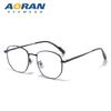 Men's Flat Light Polygon Eyeglass Frame, Enhances Facial Appearance, Women's Glasses with Myopia and Blue Light Protection.