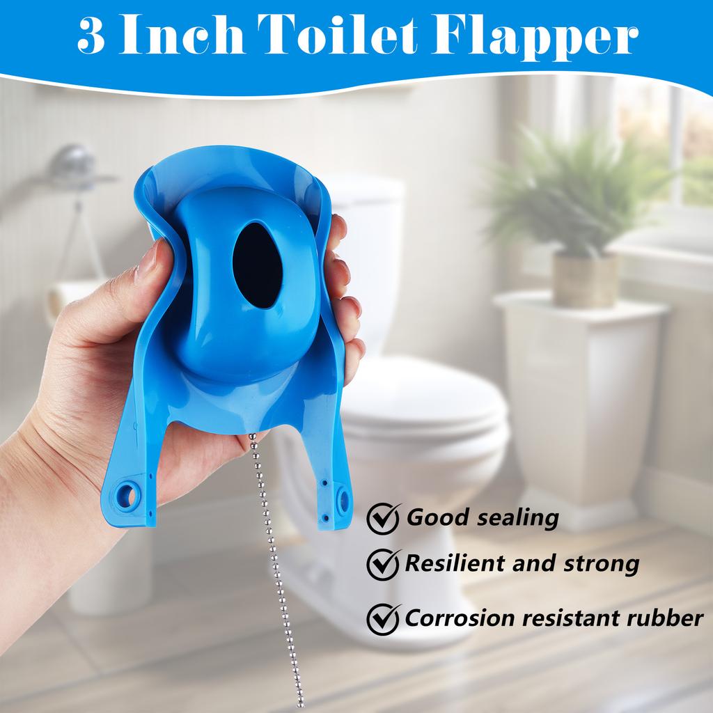 2 Peças Válvula Flapper de Vaso Sanitário 3 Polegadas Alta Premium Válvula Flapper de Vaso Sanitário Substituição Universal Tanque de Vaso Sanitário Economia de Água Borracha Válvula de Descarga Flapper