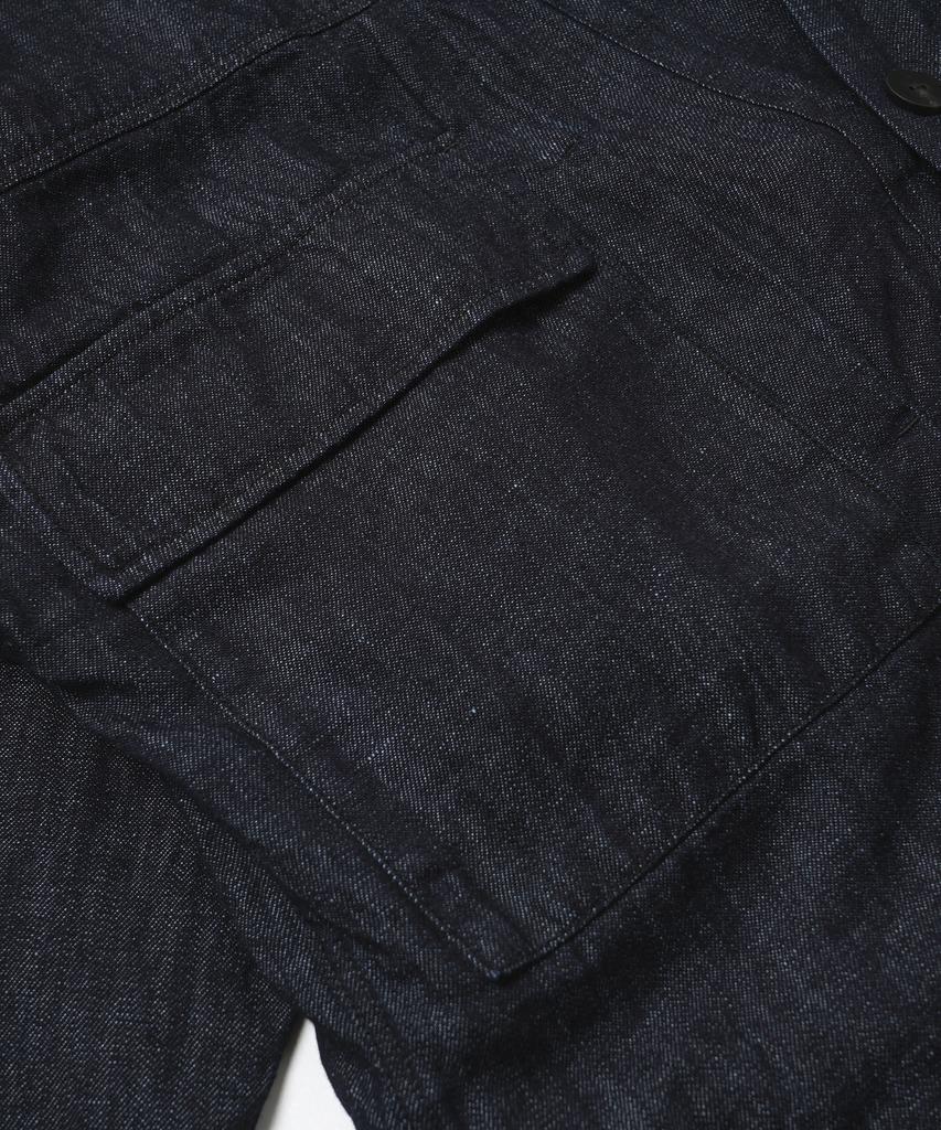 Frizmworks Linen Denim Trucker Durumagi _ Indigo