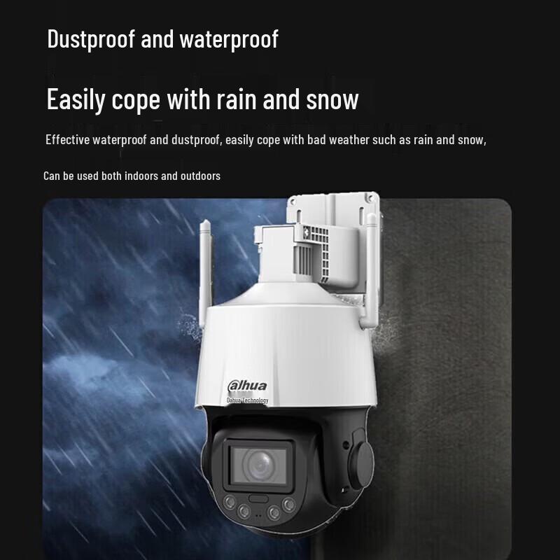 Dahua 4MP WiFi PTZ Dome Camera with Dual Light & Two-Way Audio CN Plug (adapter Included)