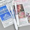 4Pcs Lace Ribbon Gel Inks Pen Retractable Gel Pen Ergonomic Grip 0.5MM Tip Fast Drying Inks for Office School Supplies