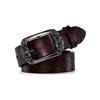 Alloy Pin Buckle Carved Waist Belt Harajuku Punk Waistband Fashion PU Leather Belt  For Women