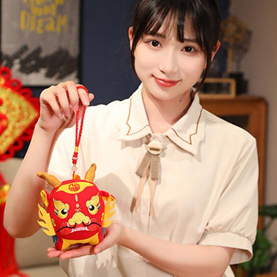 Drache-Maskottchen-Stoff-Treffengeschenk, China-Drache, jährliche weiche Puppe, festliche Plüsch-Schreibtischdekoration, neu