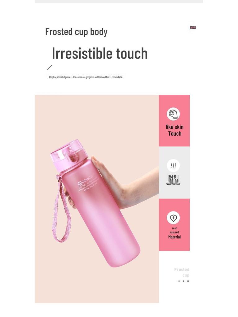 Baokang Portable Plastic Water Cup for Women and Kids - Creative Outdoor Sports Travel Bottle