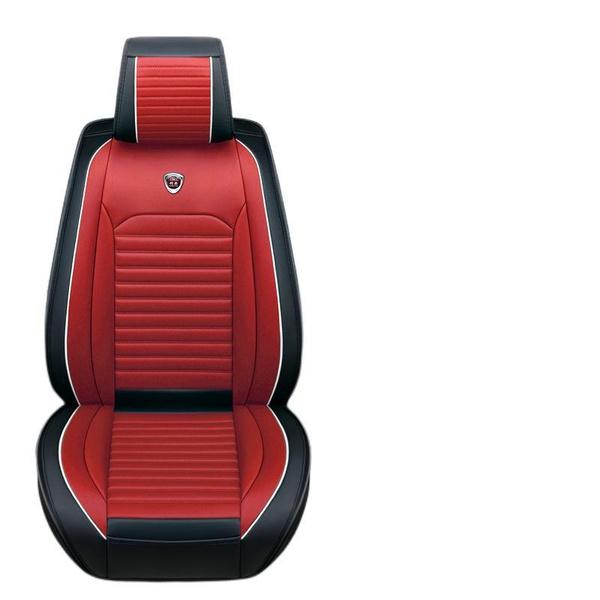 

Универсальные водонепроницаемые чехлы-матрасики из искусственной ПУ кожи для автомобильных сидений, роскошные, для защиты сидений автомобиля, дышащая подушка для четырех сезонов 1pc красный/чёрный