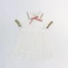 2024 Girls' Short-Sleeve White Princess Dress - Fashionable Summer & Autumn Children's Clothing