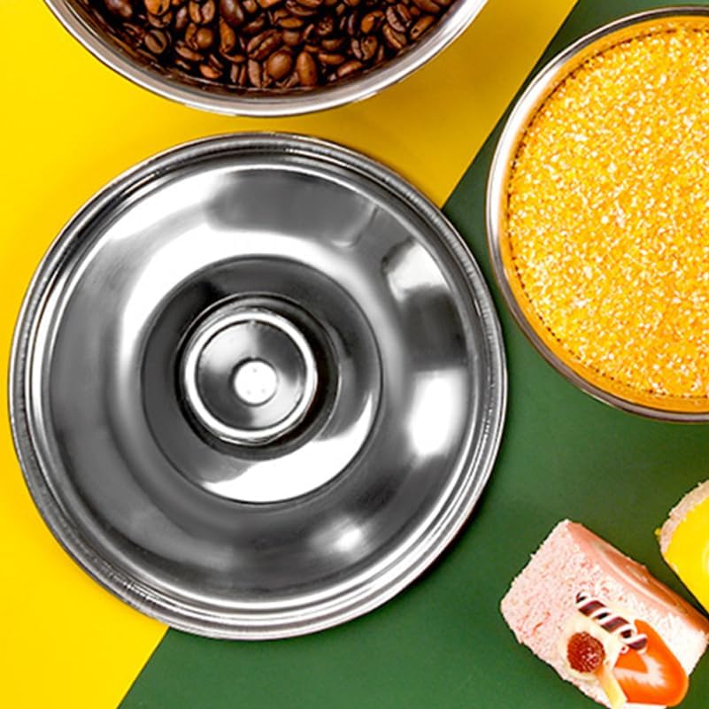 Ciieeo 2ks Nerezové Pokličky Náhradní Kryty na Olejové Hrnece a Sklenice Lehká Poklička na Pánev pro Vaření a Kořenění Snadné Použití a Údržba