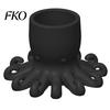 Cartoon Octopus Desk Organizer 3D Printed Pen Holder, Shape Pencil Cup, Cute Makeup Brush Ocean Animal Desktop for Home Office Accessory Curly