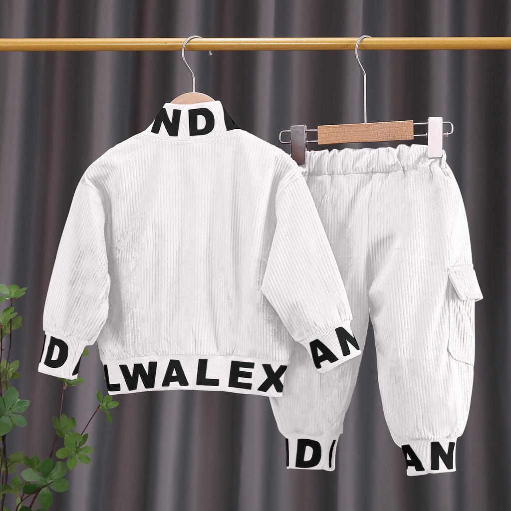 Girls' Outerwear Sports Set New Children's Western-style Women's Spring Clothing Corduroy