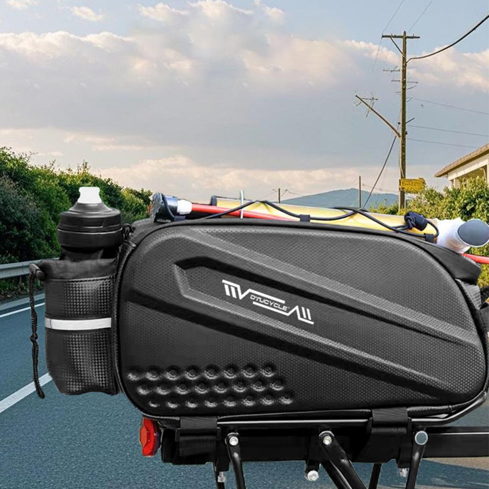 Bike Rear Rack Bag Bicycle Trunk Bag Waterproof Bike Rack Bag Hard Shell Bike Pannier Large Capacity for MTB Road Bike