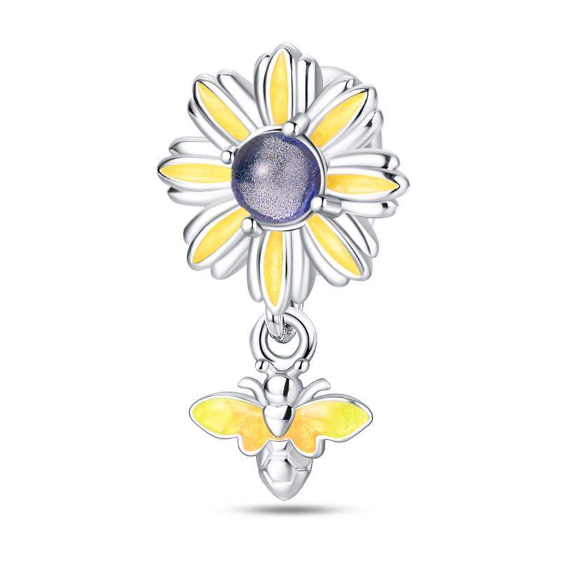 Charms Fit Pan Copper Elephant Squirrel Koala Sea Turtle Parent Child Series Sunflower Original Bracelets Diy Jewelry Gifts