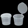Disposable PP Sauce Cup with Integrated Lid