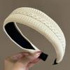 French Knitting Headband for Women Elegant Knit Hair Hoop Hair Accessories Sweet Girl Wide Edge Hair Bands Headwear