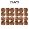 1-48Pcs Hand Woven Napkin Rings Watercress Grass Napkin Rings Straw Napkin Clasps Napkin Rings Tableware Decorations