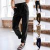 Herbst Neue Damenbekleidung Lässige Hosen Mode Einfarbige Samt Weite Hosen für Damen