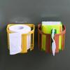 Tissue Box Roll Holder Wall Mounted Tissue Box Bathroom Storage Box Toilet Paper Holder Household Products
